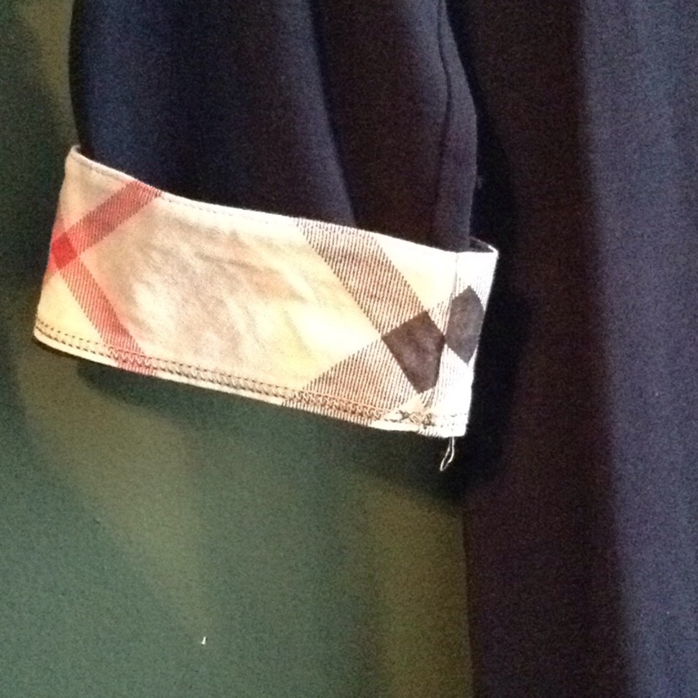 Burberry Brit navy 3/4 sleeve top